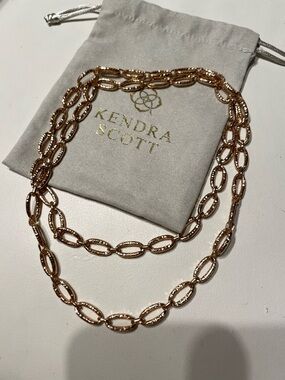 Kendra Scott Rose Gold Link Necklace